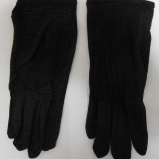 Dotted palm gloves- black