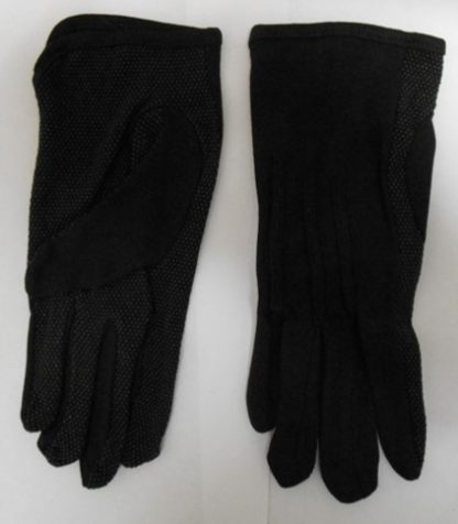 Dotted palm gloves- black