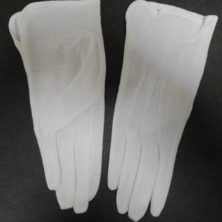 Dotted palm gloves - white